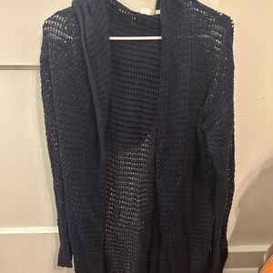GAP Dark Blue Open-Knit Cardigan